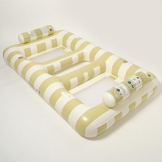 Sunnylife Luxe Beige Inflatable Pool Raft