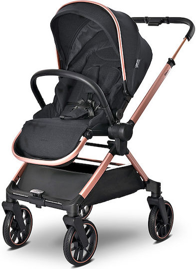 Lorelli Reya Adjustable 2 in 1 Baby Stroller Suitable for Newborn Black Jasper