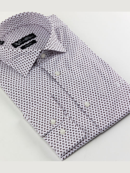 Long-sleeved Cotton Shirt Brown