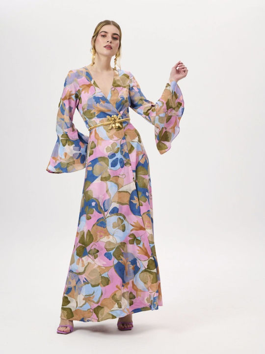 Summer Maxi Wrap Printed Dress