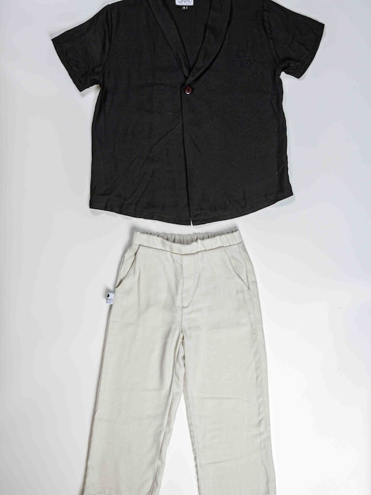 Kids' Set with Pants Summer 2pcs Natural