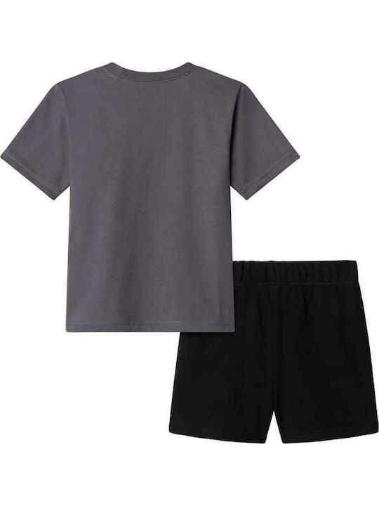 Kids' Set with Shorts Summer 2pcs Smoked Pearl/black