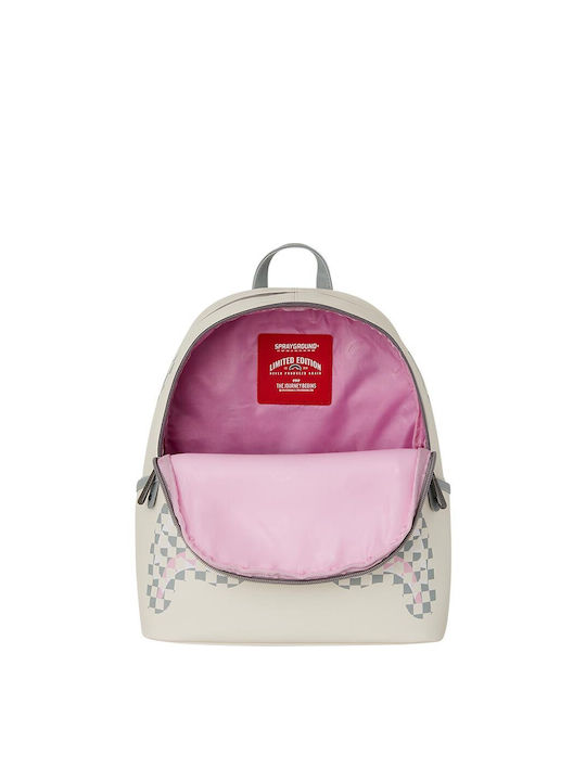 Sprayground School Bag Backpack Junior High-High School Beige with Water Bottle Holder