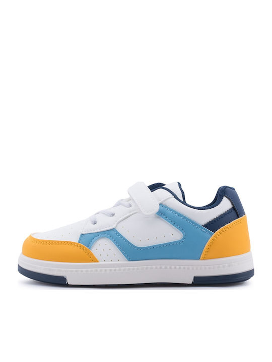 Παιδικά Sneakers με Σκρατς Λευκά