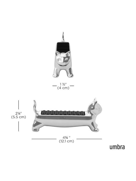 Θήκη Δαχτυλίδια Ali Cat Ασημί Umbra