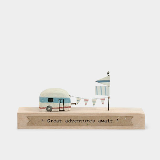 Synchronia Wooden Decorative Miniature 11x2x5cm