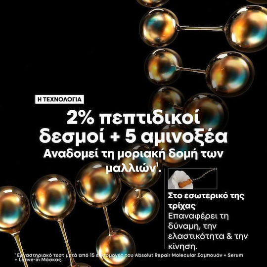 L'Oréal Professionnel Absolut Repair Molecular Σετ Περιποίησης Μαλλιών Αναδόμησης & Θρέψης για Ταλαιπωρημένα Μαλλιά με Σαμπουάν & Serum 2τμχ