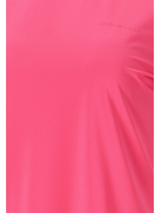 Damen T-Shirt Schnell trocknend Fandango Pink