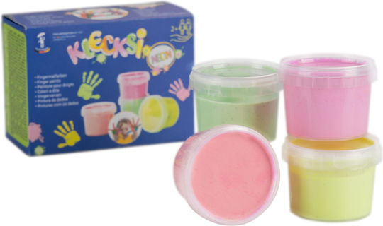 Vopsea pentru degete 4 culori neon