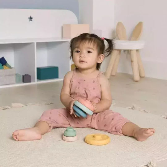 Baby to Love Παιχνίδι Πυραμίδα από Σιλικόνη για 6+ Μηνών