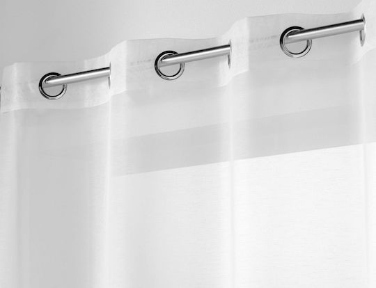 Douceur d'Intérieur Κουρτίνα με Τρουκς Λευκή 140x280εκ.