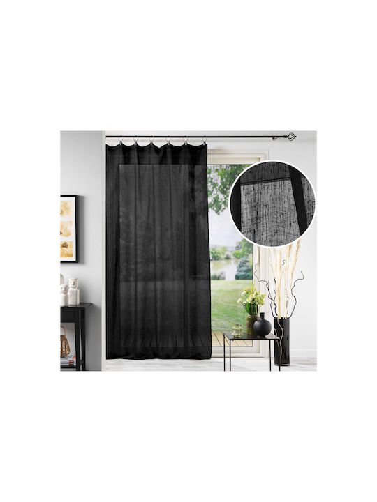 Douceur d'Intérieur Curtain with Grommet Black 140x240cm