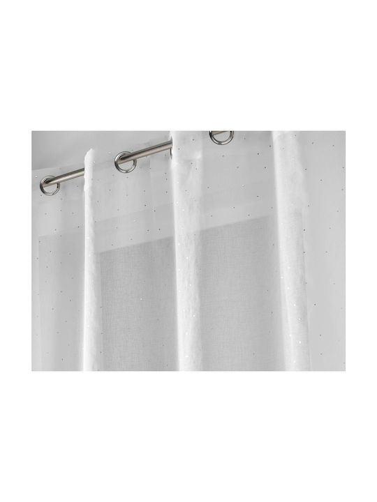 Douceur d'Intérieur Κουρτίνα με Τρουκς Λευκή 140x240εκ.