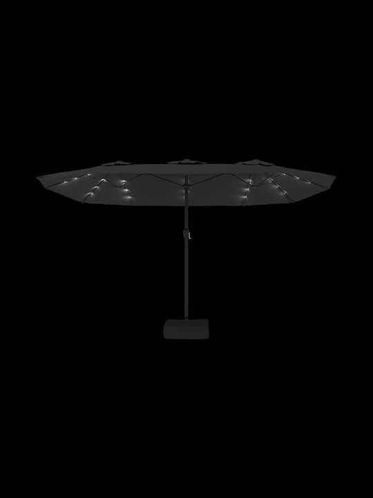 Runde Aluminium-Garten- und Terrassen-Sonnenschirm Grau F4.49×Y2.45m