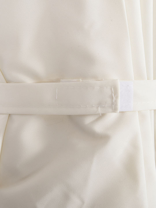 Umbrelă Profesională Rotundă Din Aluminiu Ecru Φ3xÎ2,5m