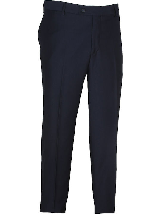 Men's Suit with Vest Regular Fit Blue