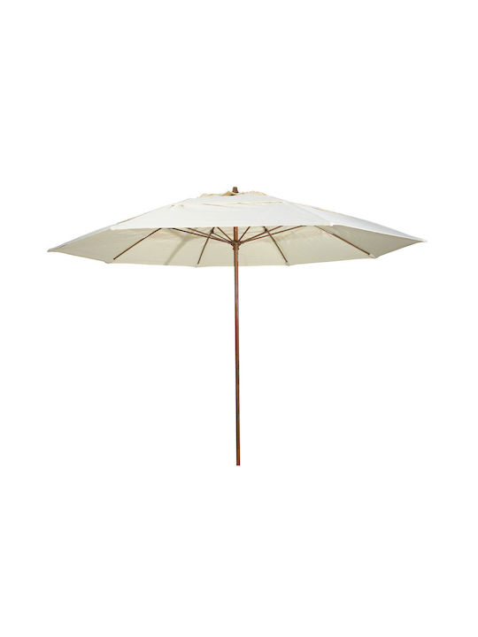 Professional Circular Wicker White Umbrella Diameter 2.5m