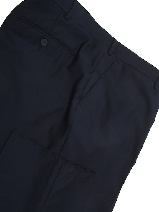 Men's Suit with Vest Regular Fit Blue