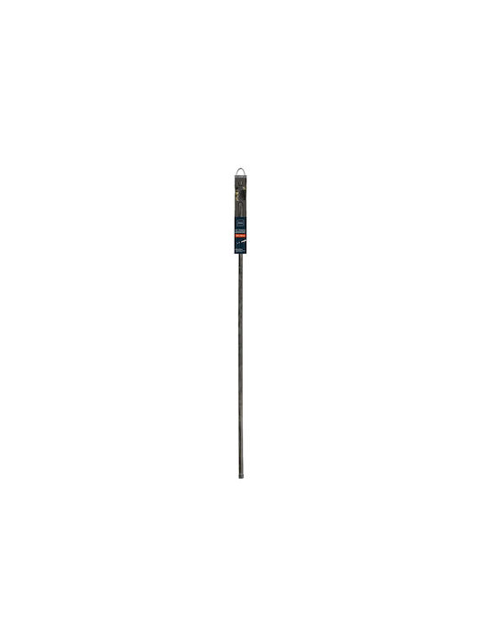 Douceur d'Intérieur Extendable Metallic Curtain Pole Tempo Single Diameter 19mm Length 210-120cm Black/Gold