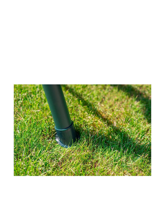 Garten & Veranda Schaukel mit Basis und Kissen 3 Sitze Kunststoff Grün L170xB100xH150cm