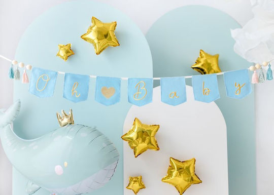 PartyDeco Oh Baby Flaggen Buchstaben 3cm