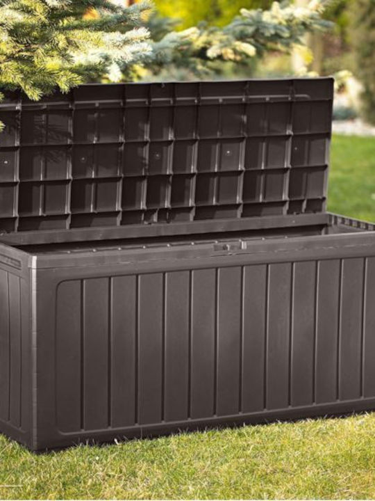 Prosperplast Outdoor Storage Box 280lt Brown L116xW43.8xH55cm