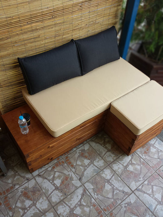 Woodware Μπαоуло Аутдор Сторидж Бокс Дърво Кафяв М110xП45xУ40бр