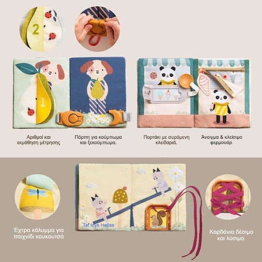 Taf Toys Opposites Activity Book for 6+ Months