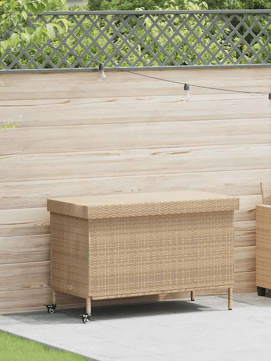 vidaXL Outdoor Storage Box Beige L110xW55xH73cm