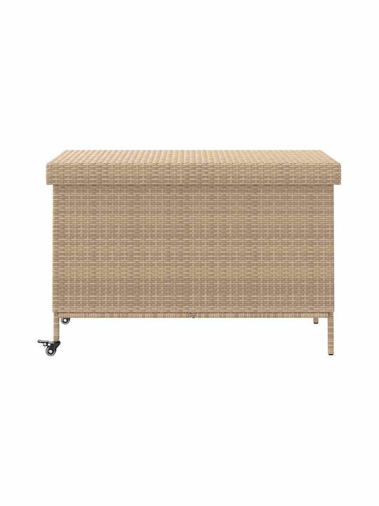 vidaXL Outdoor Storage Box Beige L110xW55xH73cm