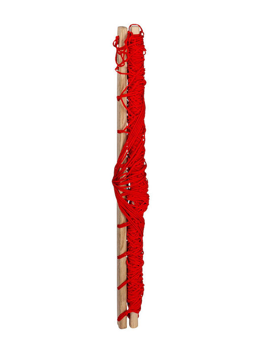 Muhler Hängematte Einzeln Netz Rot 200x80cm