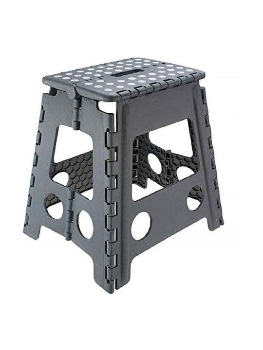 Plastic Outdoor Stool Grey 30x25x22cm E-1326
