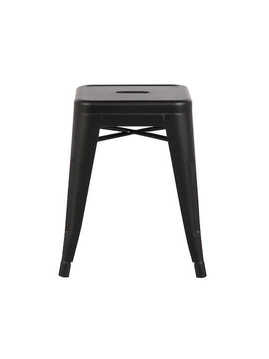 Stool for Bar Outdoor Texas Industrial Black 43x43x45cm