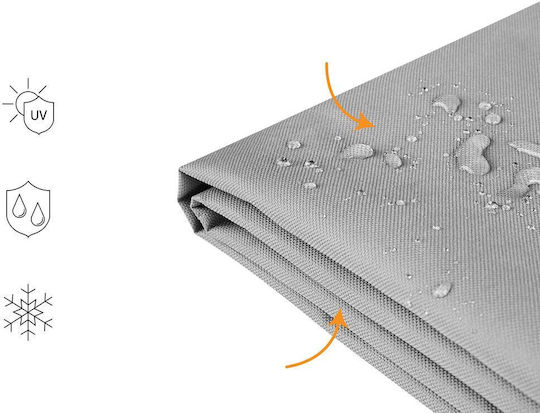 Beliani Προστατευτικό Κάλυμμα Κούνιας 200x200x120εκ. σε Γκρι Χρώμα