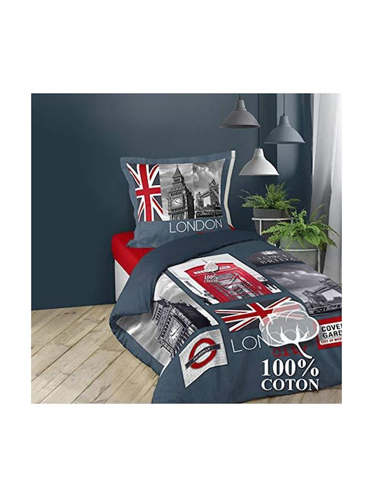 Douceur d'Intérieur Set Kids Duvet Cover Single with Pillowcase Multicolored 140x200cm
