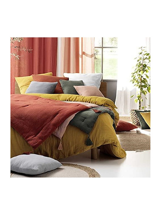Douceur d'Intérieur Duvet Cover Set Cotton Queen with 2 Pillowcases 240x220 Angelia White