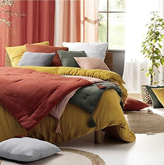 Douceur d'Intérieur Elektrische Gitarren Großes Doppelbett 240x220 Angelia Yellow