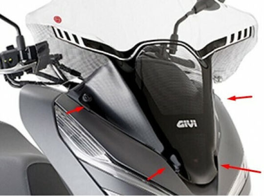 Givi D1163KIT Motorcycle Windshield & Windscreen Installation Kit for Honda PCX 150 2018-2019 GIVHONKIT48