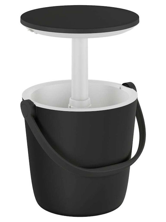 Plastic Masa Bar pentru spații exterioare mici Cărbune de lemn 36x36x35.5buc