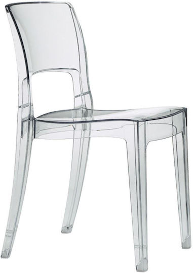 Outdoor-Stuhl Polypropylen Isy Transparent 45x52x81εκ.
