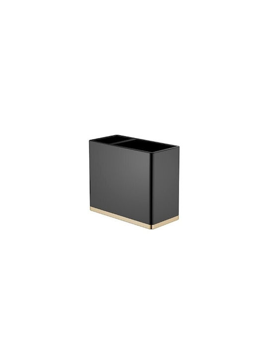 Acp Badezimmerzubehör-Set 6-teilig – Schwarz Gold