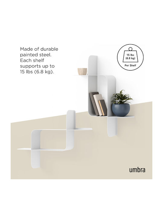 Montage Wall Shelf Set of 2 White Umbra