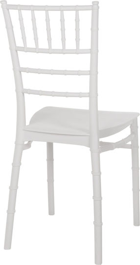 Καρέκλα Catering Πολυπροπυλενίου Tiffany Λευκή 40x46.5x88εκ.