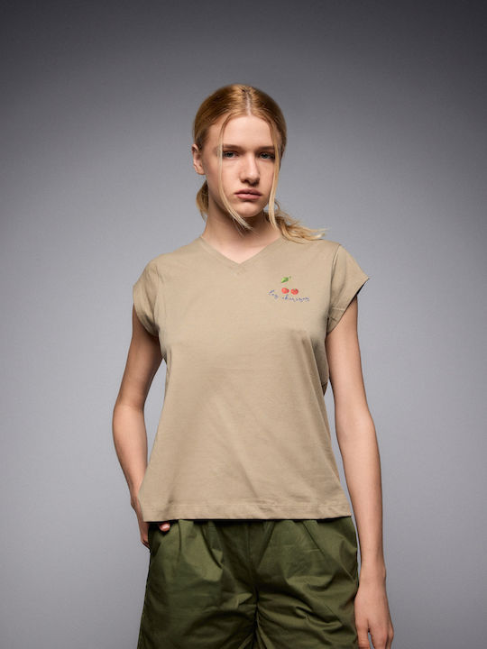 Γυναικείο T-shirt Khaki
