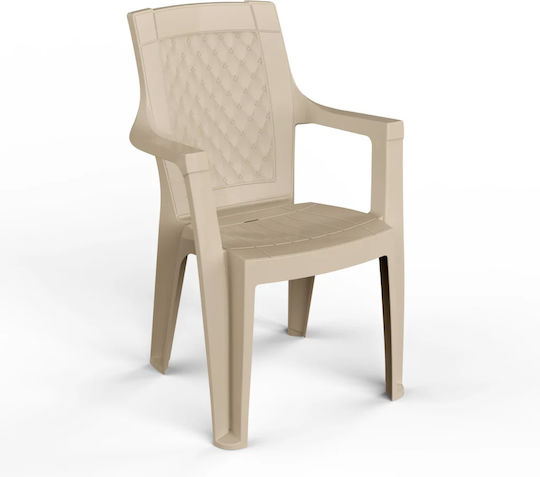 Καρέκλα Rania Καπουτσίνο 56x44x89εκ.