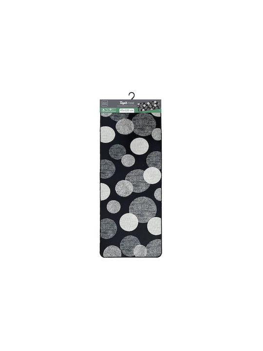 Douceur d'Intérieur Kitchen Mat Runner with Non-Slip Underlay Black 45x120cm