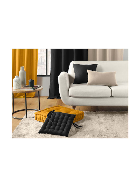 Douceur d'Intérieur Garden Chair Cushion Twily Black 38x38cm.