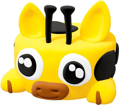 Okto Squishy Hero SquiRaff Παιδικός Πηλός Σετ Κίτρινος