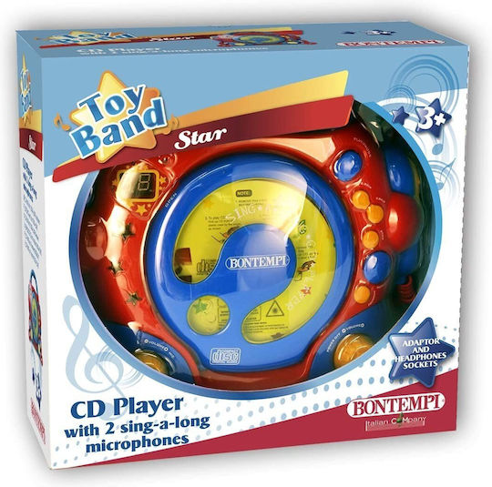 Bontempi Portable Cd Player 2 Microphones Adapter
