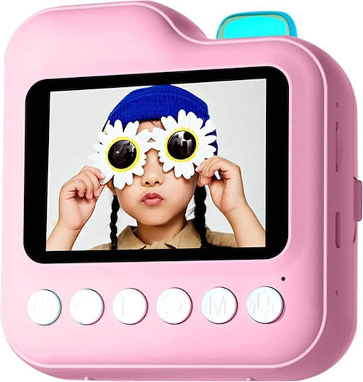 Andowl C8 Children's Camera with Thermal Printing Pink
